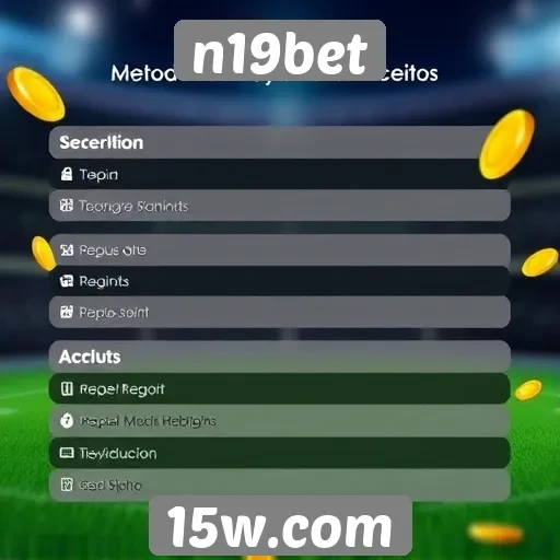 Métodos de pagamento aceitos pelo n19bet